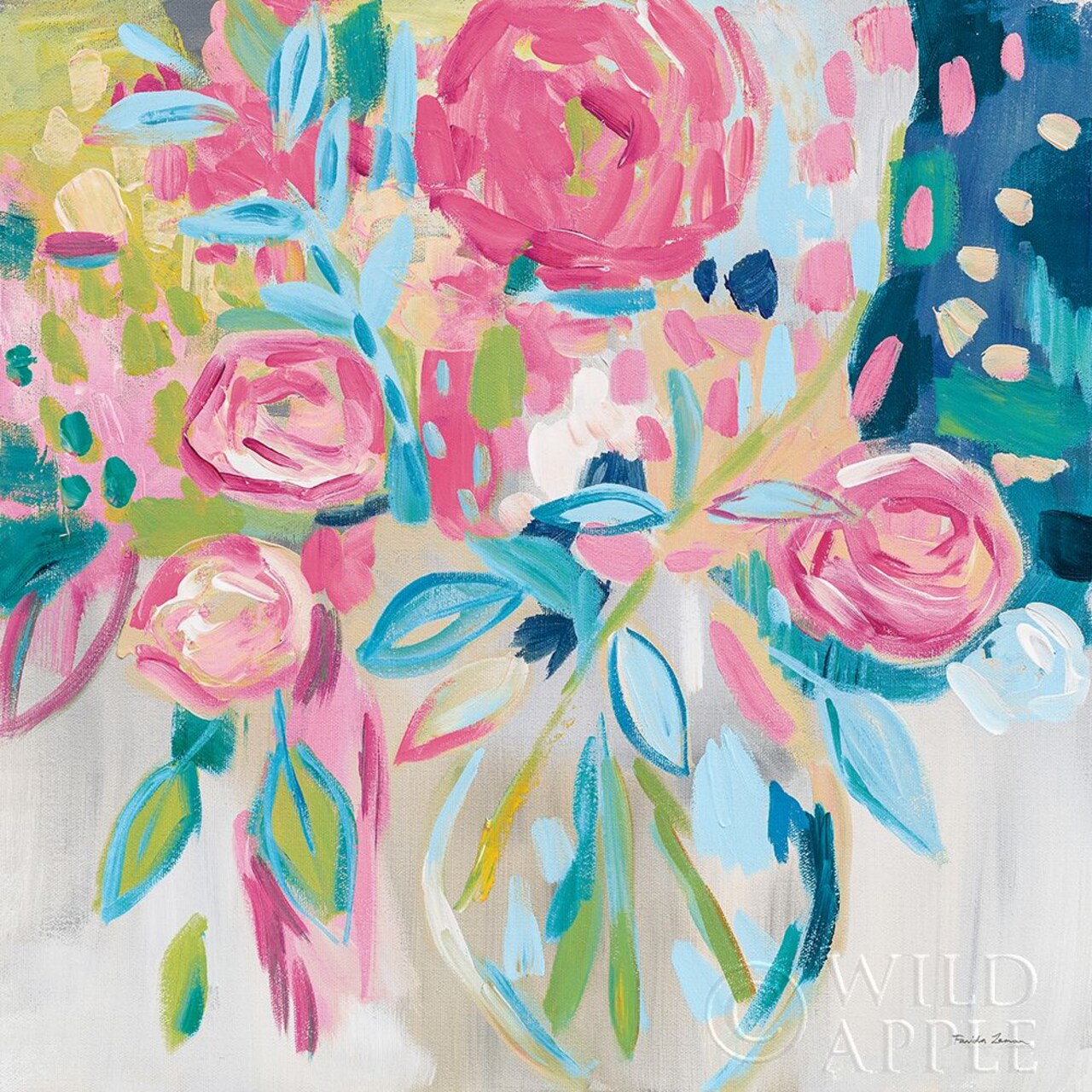 Summer Pink Floral Poster Print by Farida Zaman - Item # VARPDX39068
